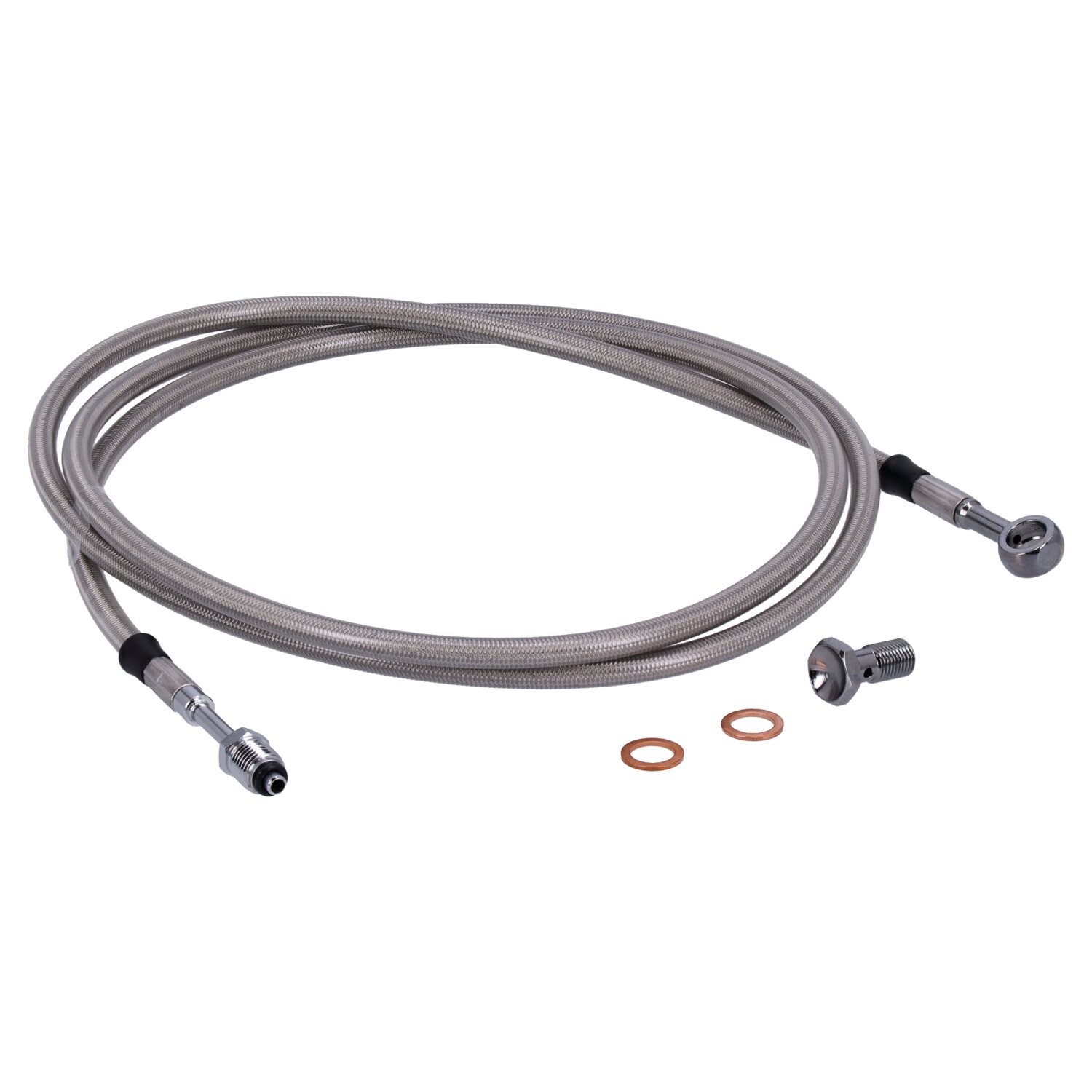 Goodridge hydraulic clutch line kit 71", clear coated