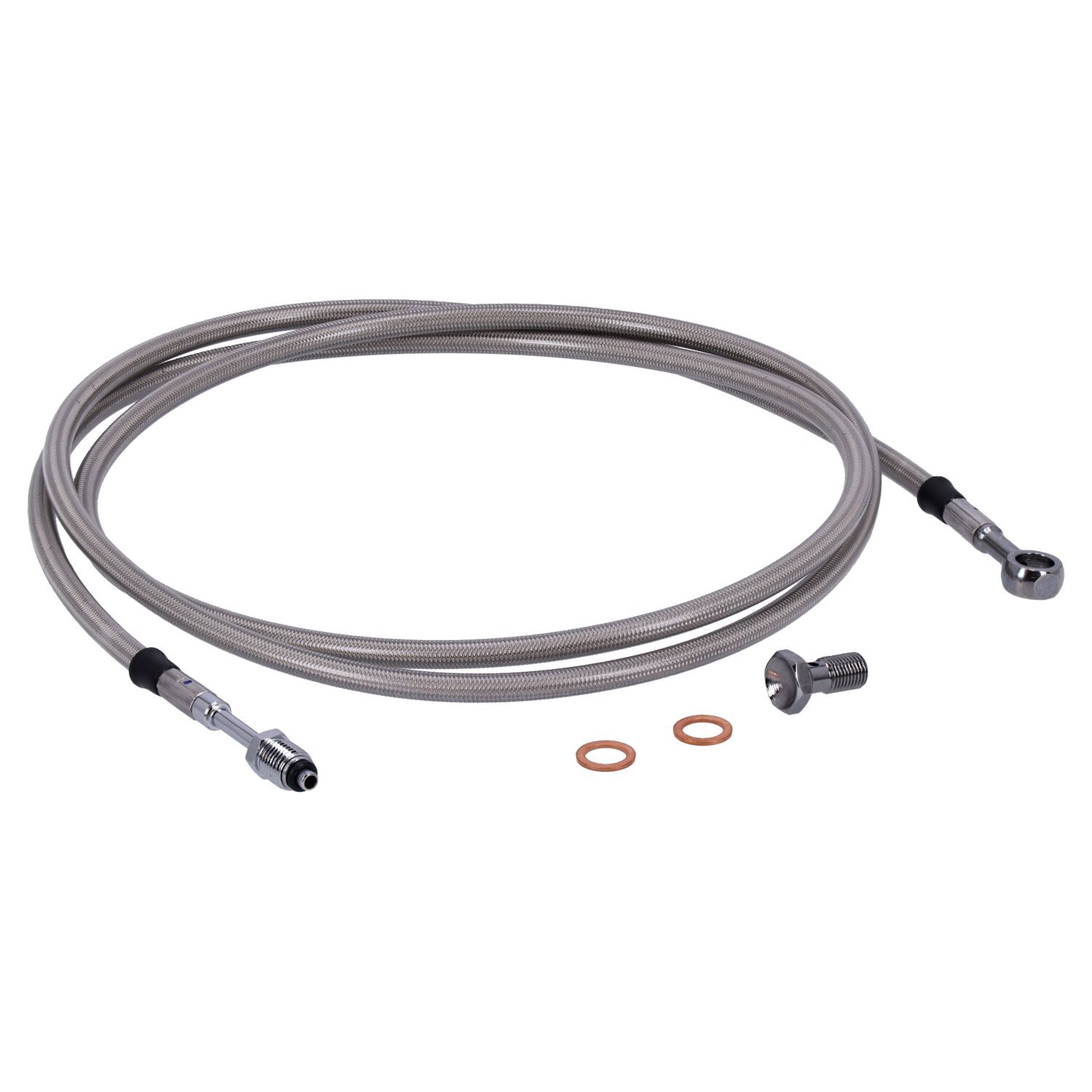 Goodridge hydraulic clutch line kit 75", clear coated