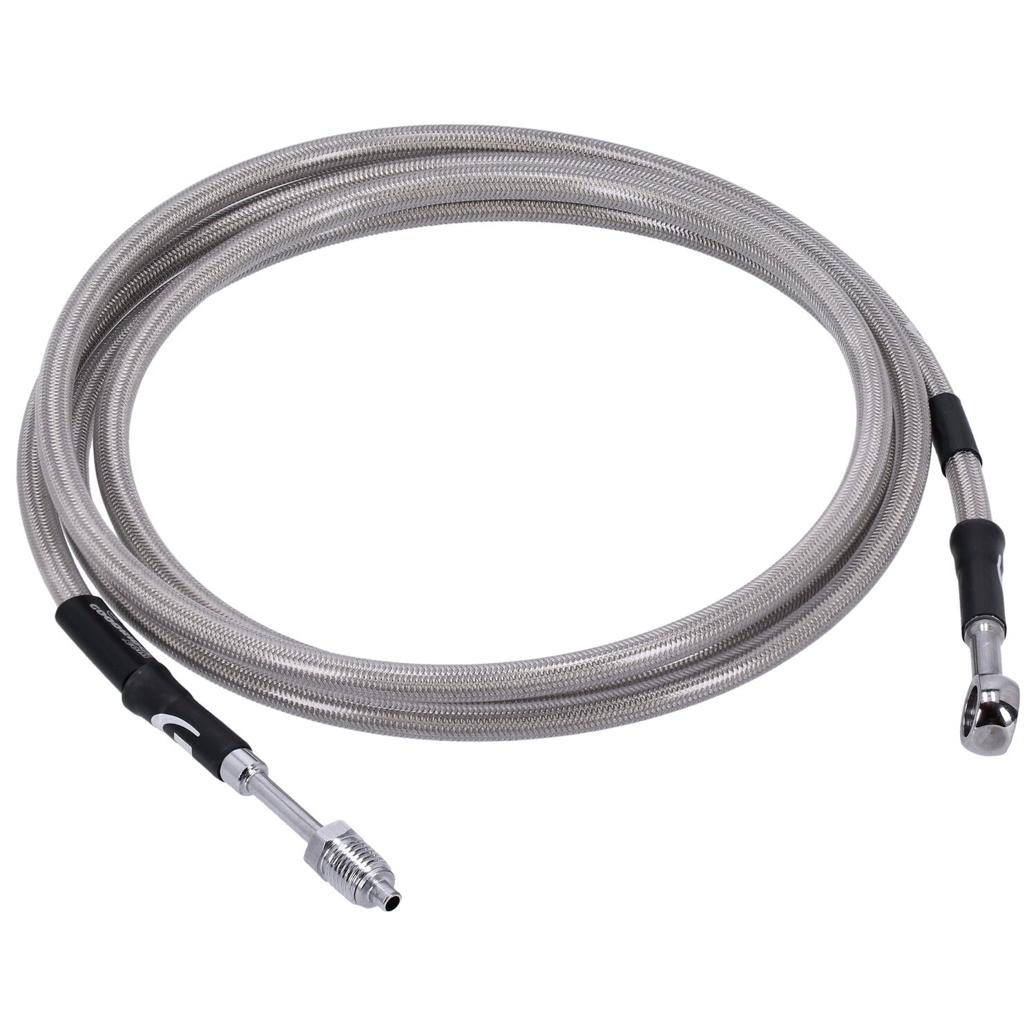 Goodridge hydraulic clutch line kit 79", clear coated, Silver