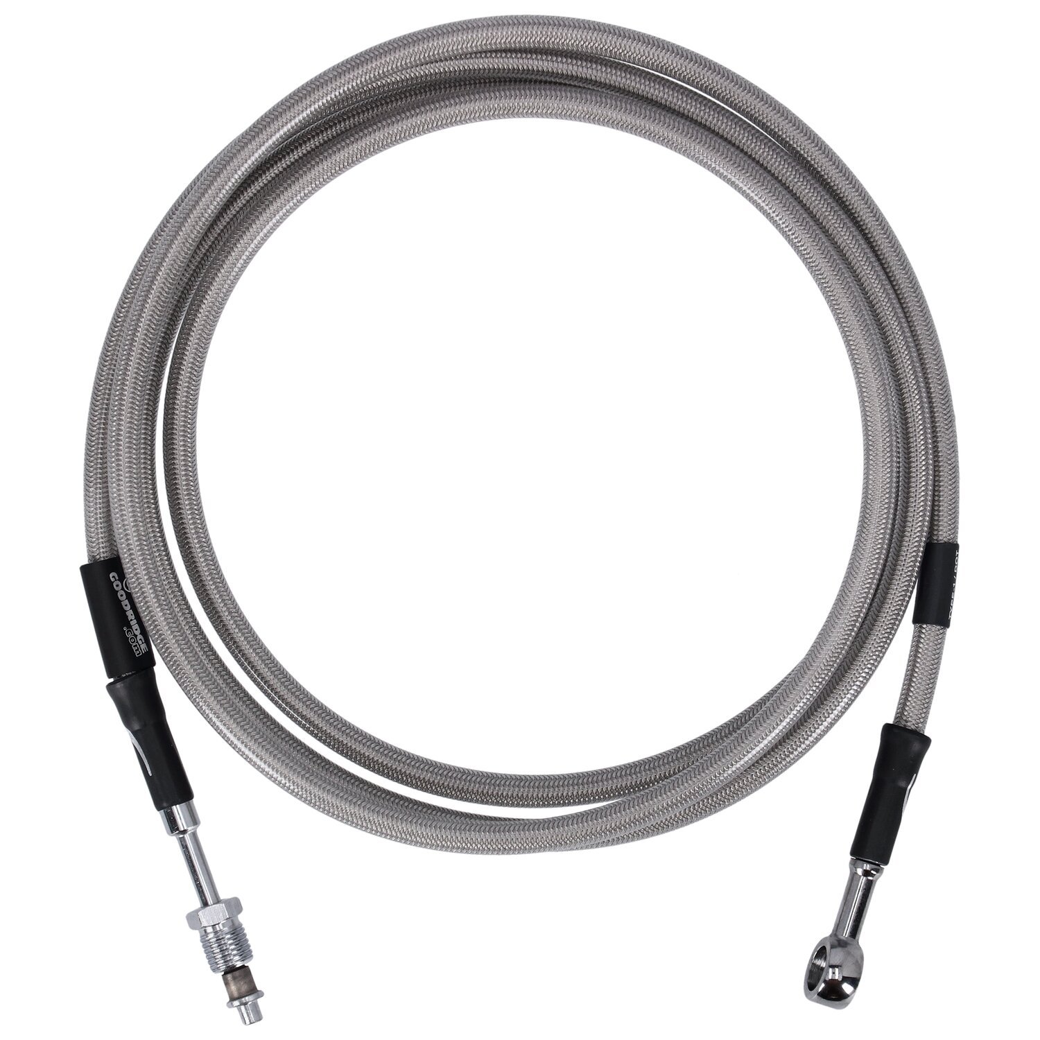 Goodridge hydraulic clutch line kit 79", clear coated, Silver
