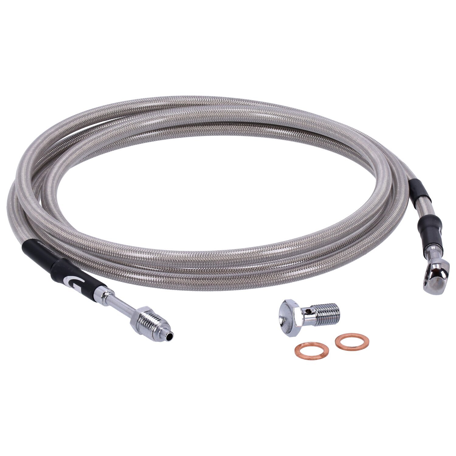 Goodridge hydraulic clutch line kit 79", clear coated