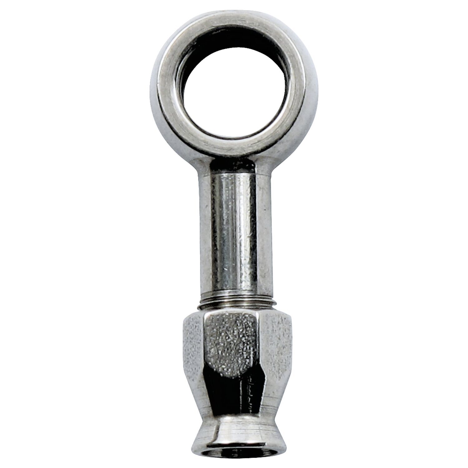 Goodridge banjo 3/8" straight, Chrome