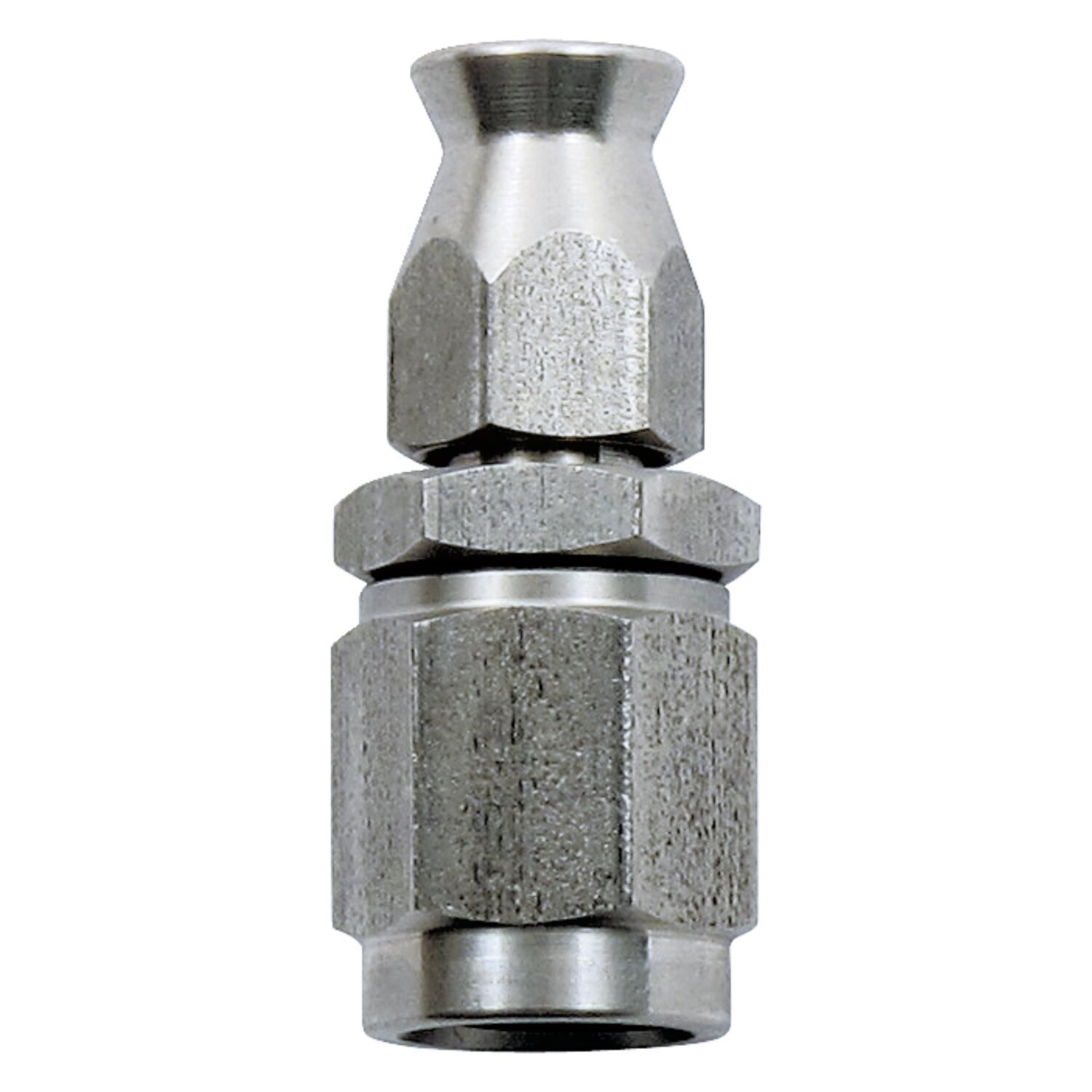 Goodridge hose end straight. High polished stainless