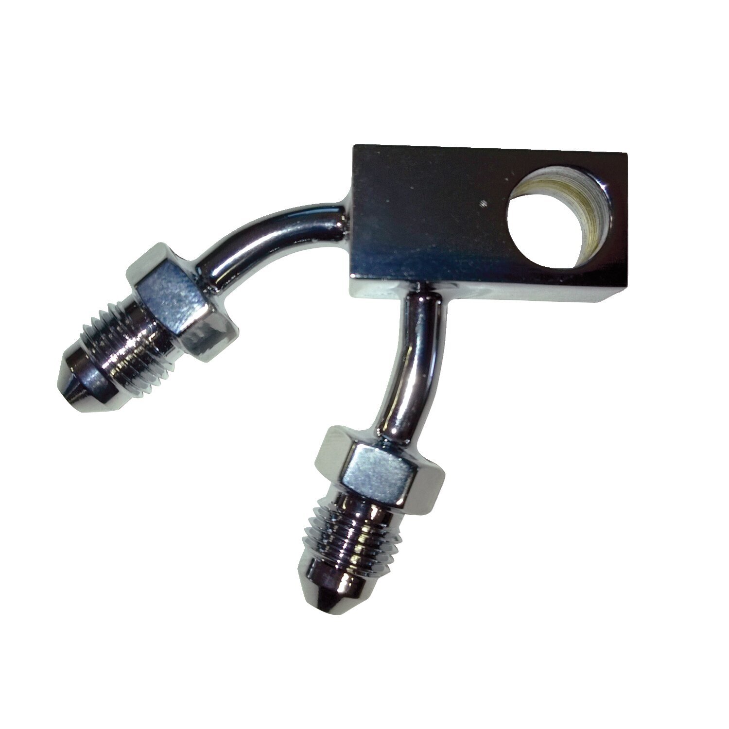 Goodridge abs adapter rear, Chrome
