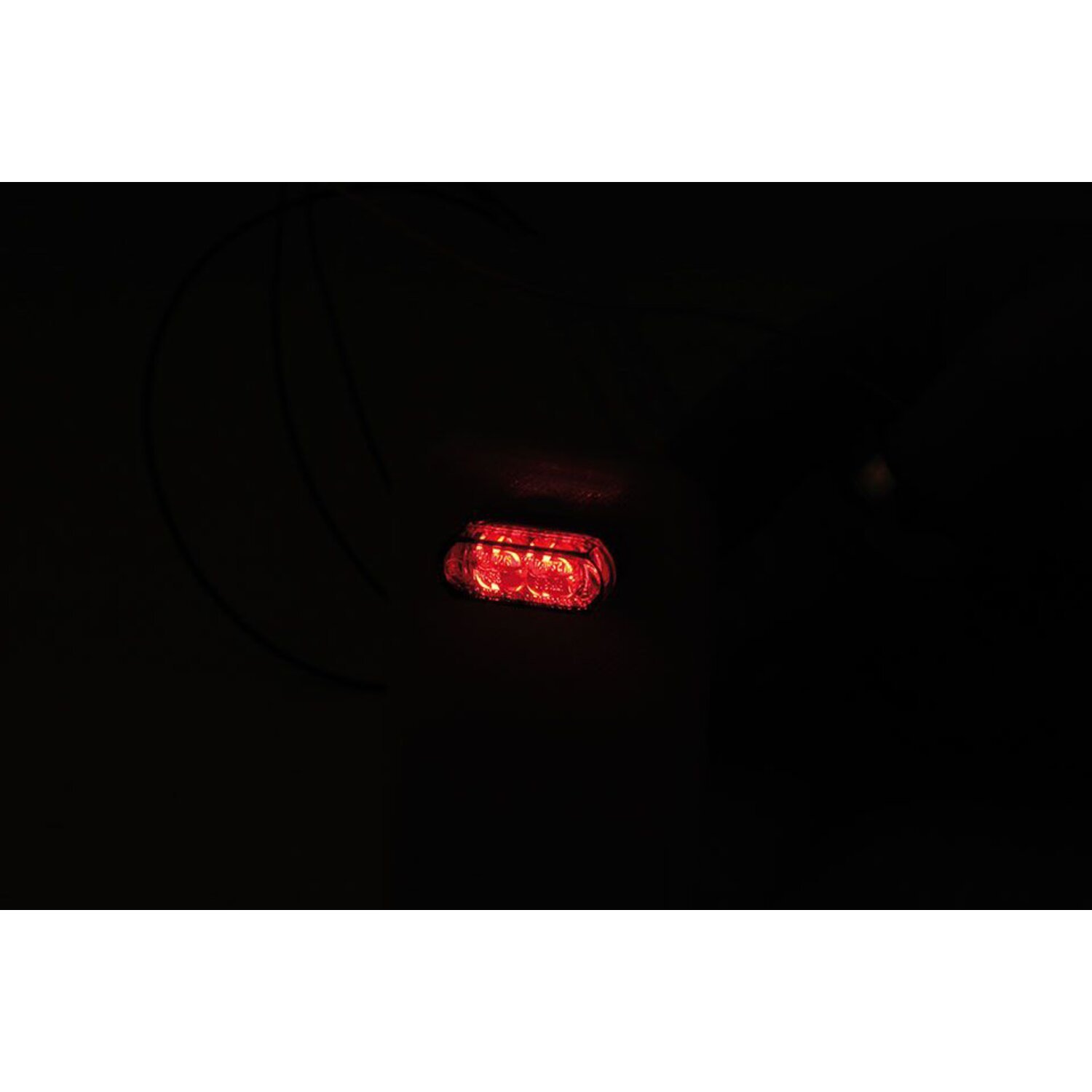 'Module 1' taillight / turn signal combo. Smoke lens, ECE, Gray