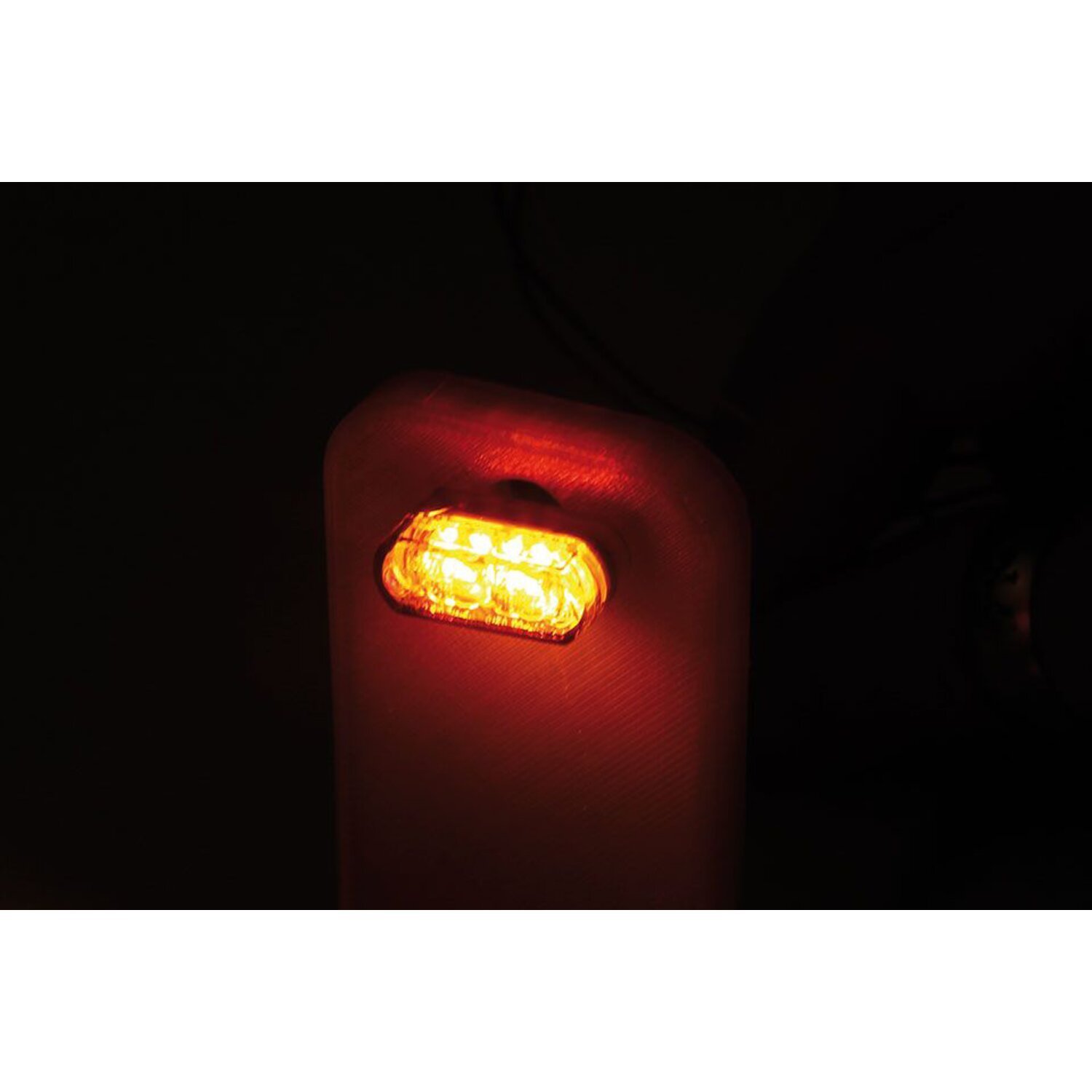 'Module 1' taillight / turn signal combo. Smoke lens, ECE, Gray