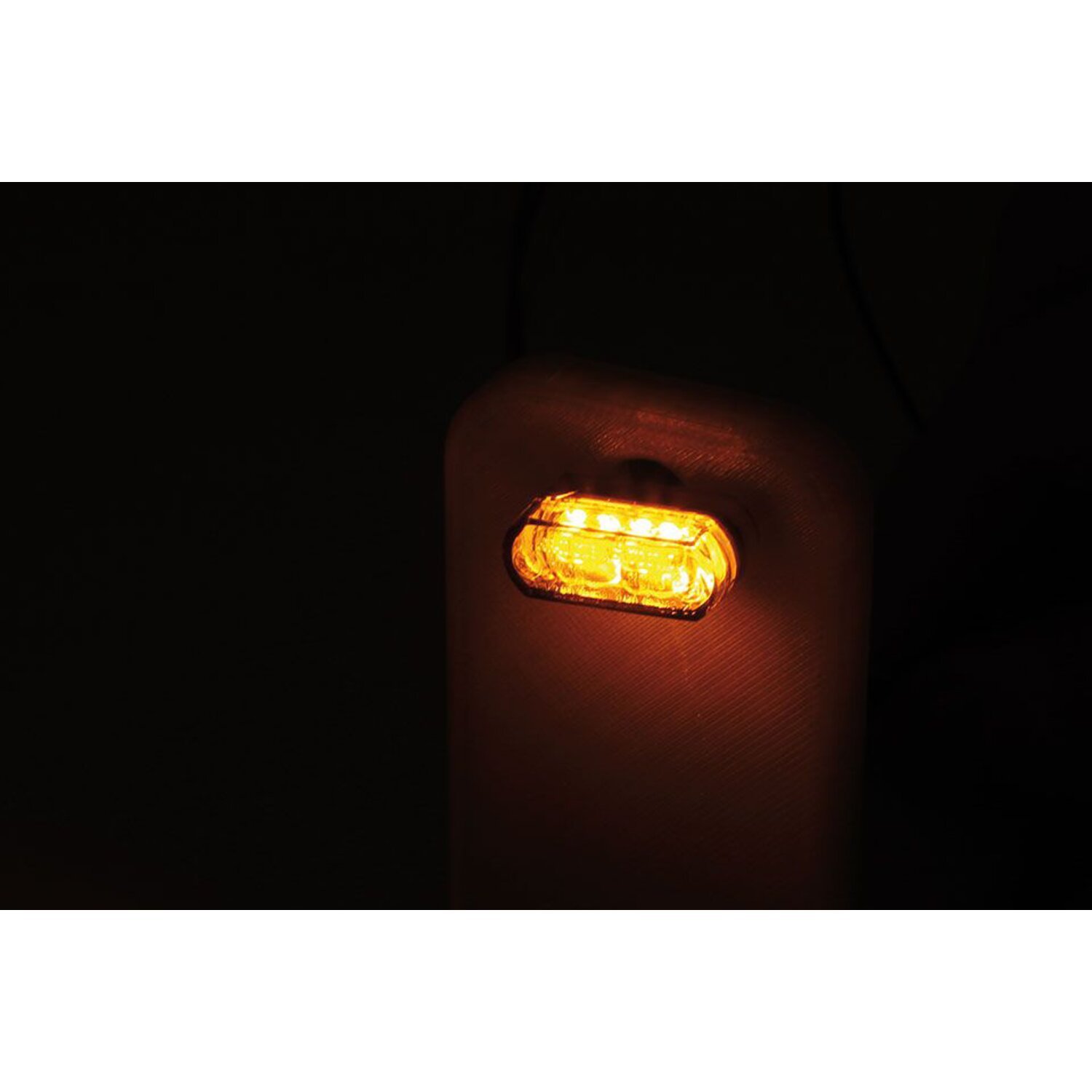 'Module 1' taillight / turn signal combo. Smoke lens, ECE, Gray