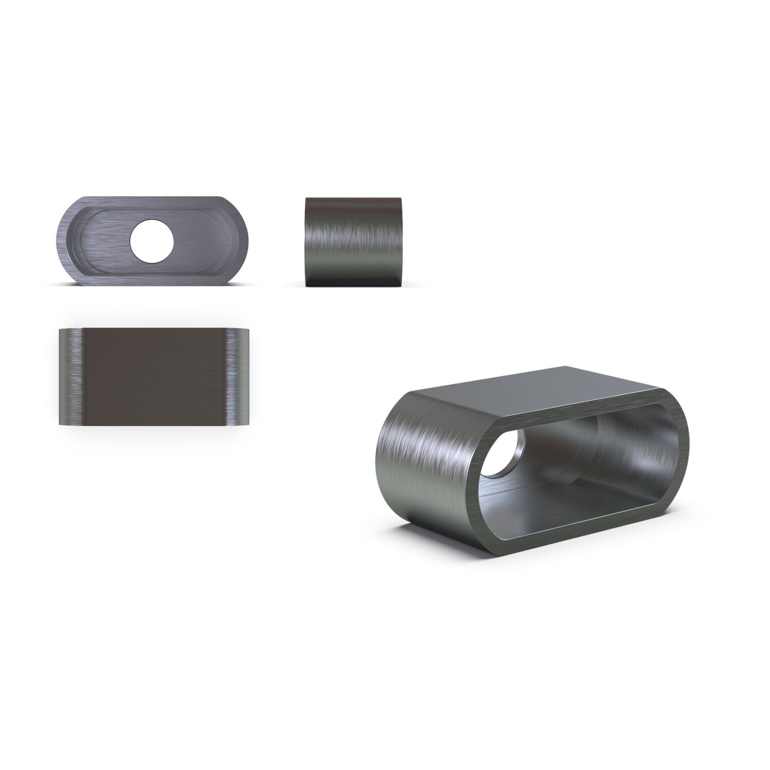Steel weld-in housing for 'Module 1' lights
