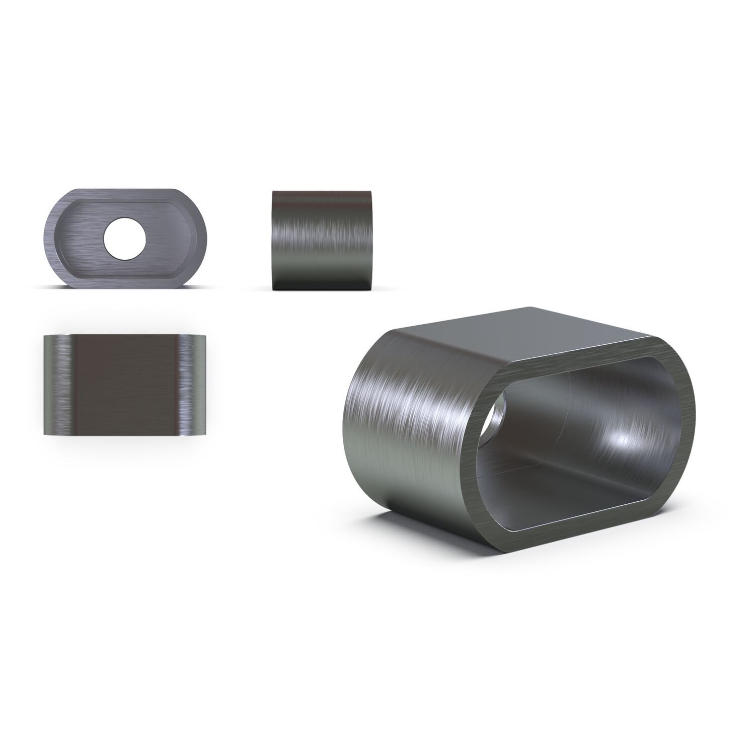 Steel weld-in housing for 'Module 2' lights