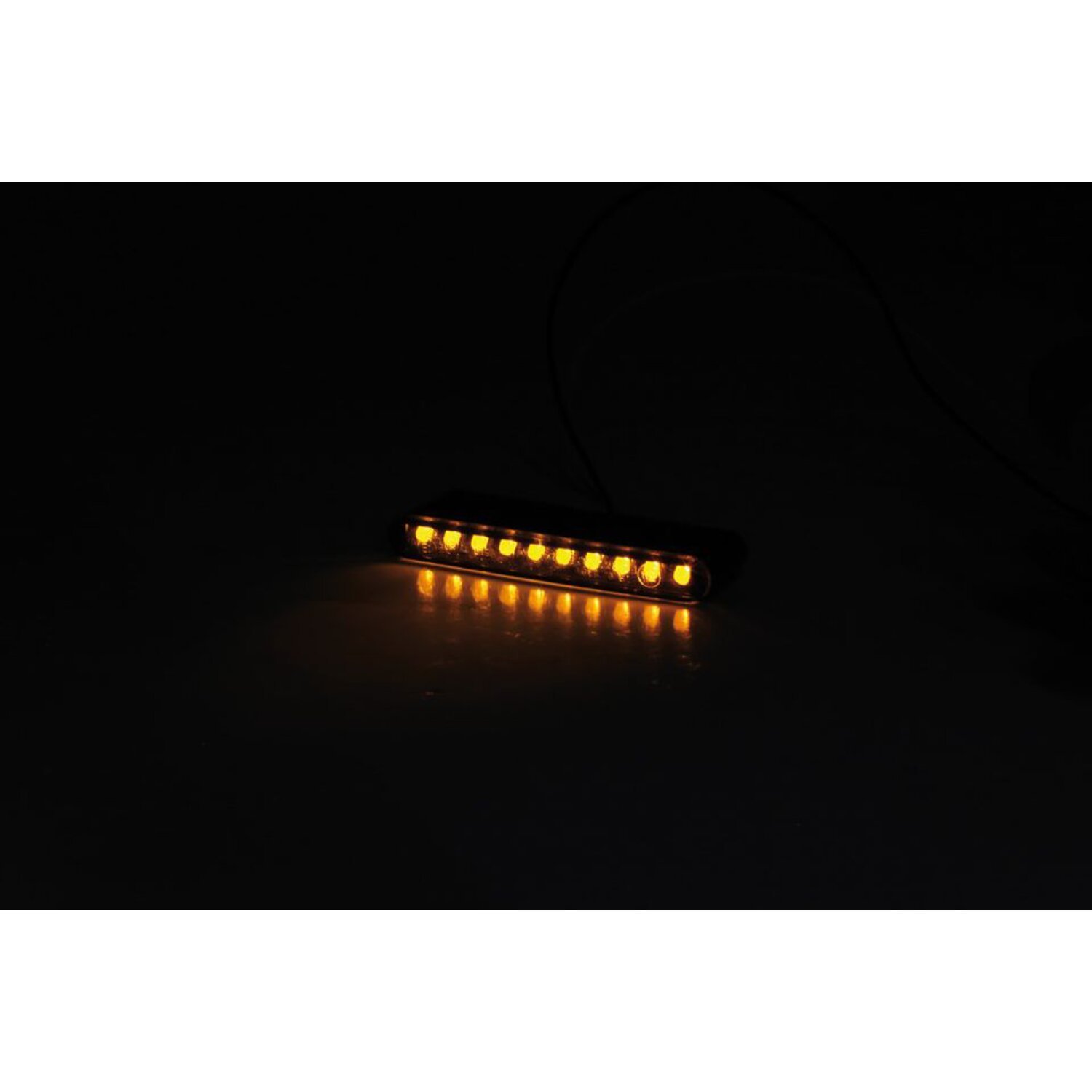 'Stripe' LED turn signals, sequential lighting. Smoke lens, Black