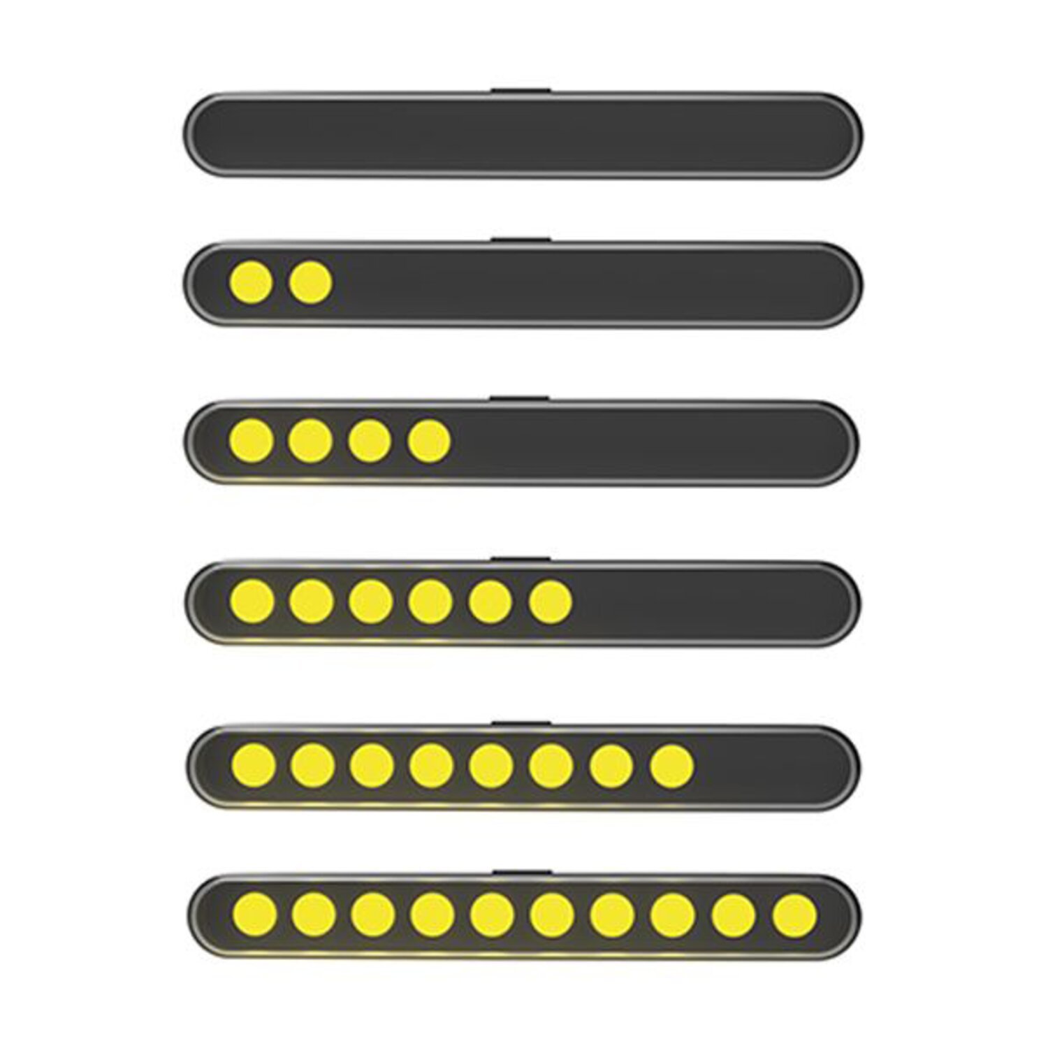 'Stripe' LED turn signals, sequential lighting. Smoke lens, Black