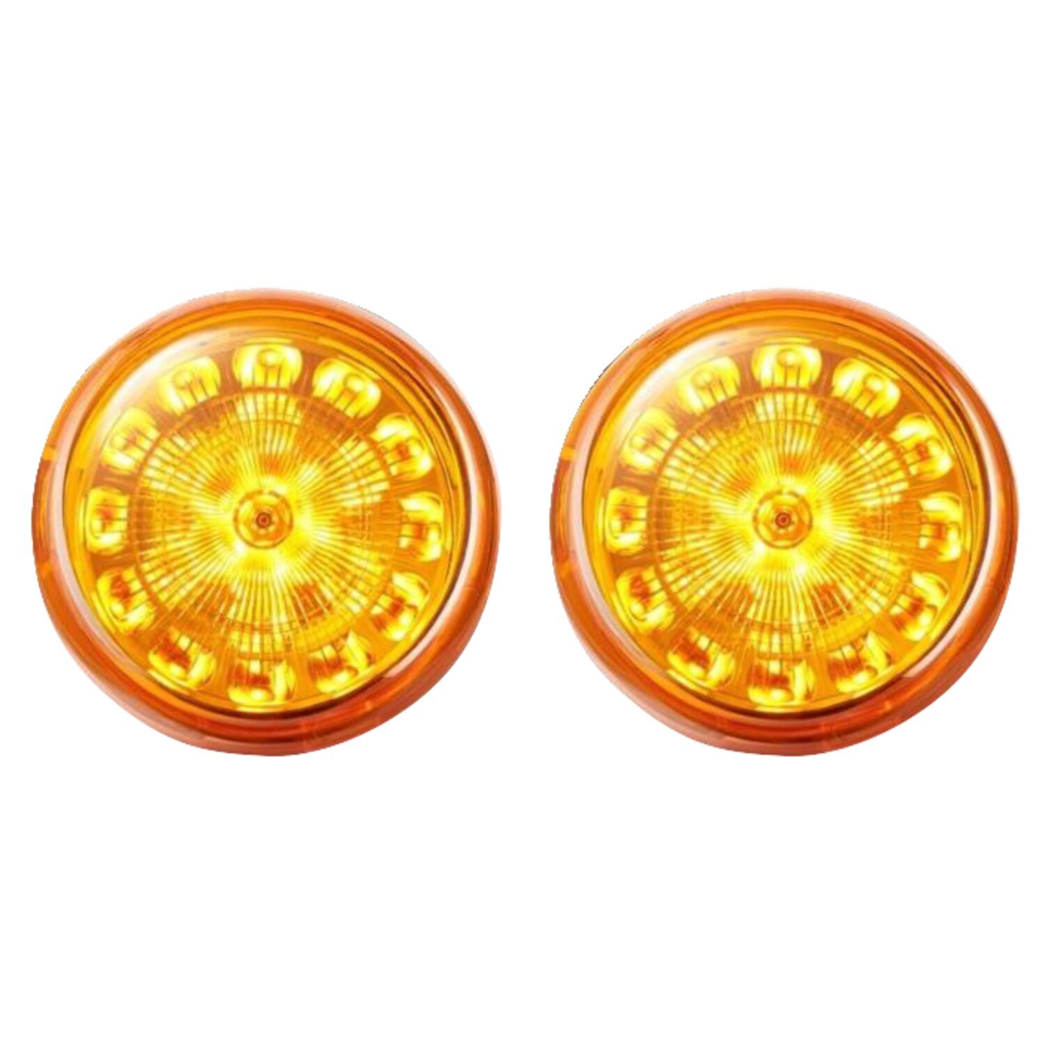 Custom Dynamics, Probeam® LED turn signal inserts. FR/RR, Yellow