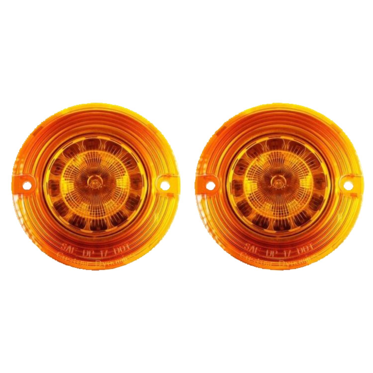 Custom Dynamics, Probeam® LED turn signal inserts. FR/RR, Orange