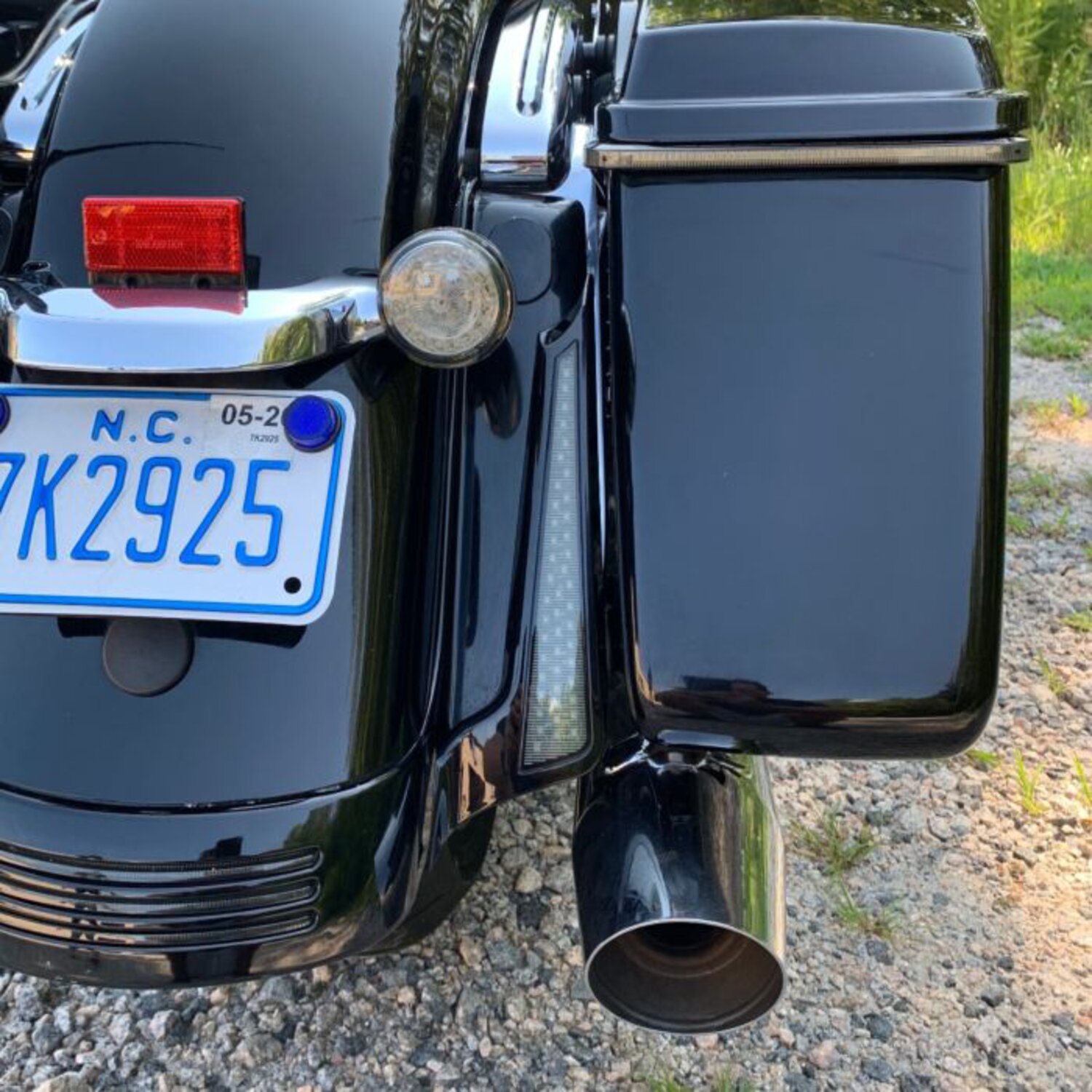 Custom Dynamics, Fascia LED rear panels for Touring, Black, Gloss