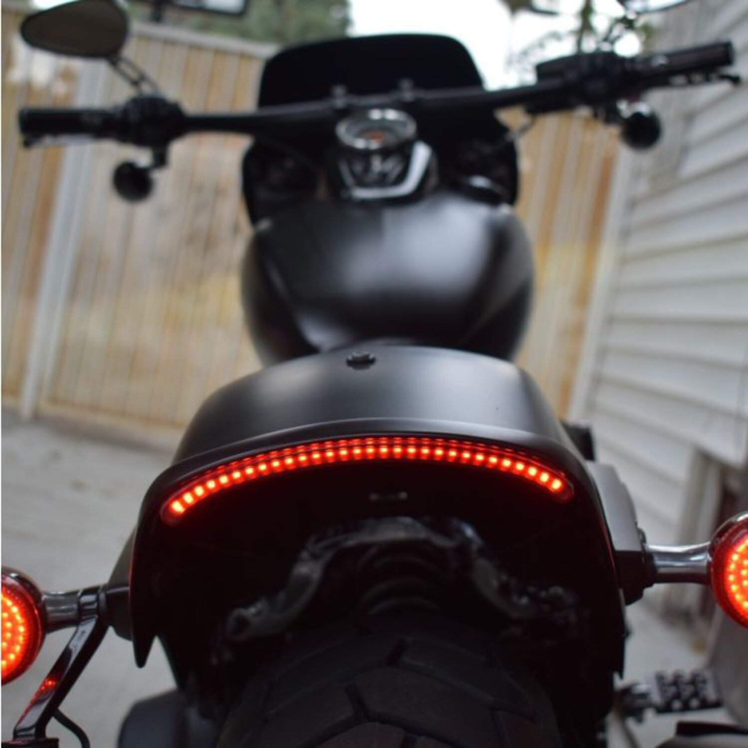 Custom Dynamics, FXFB Fat Bob LED center taillight, Red