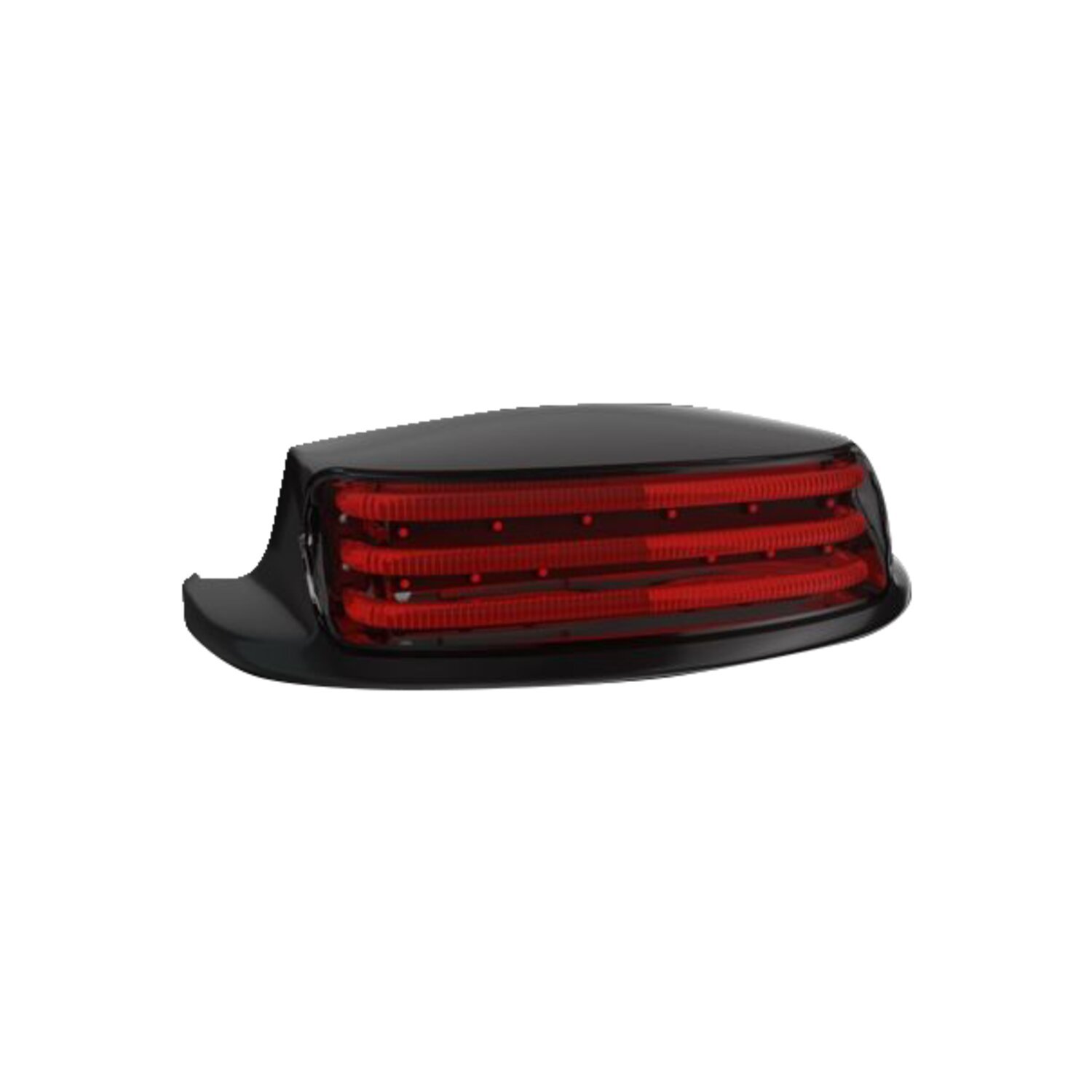 Custom Dynamics, Probeam® rear LED fender tip. Red lens, Black, Gloss