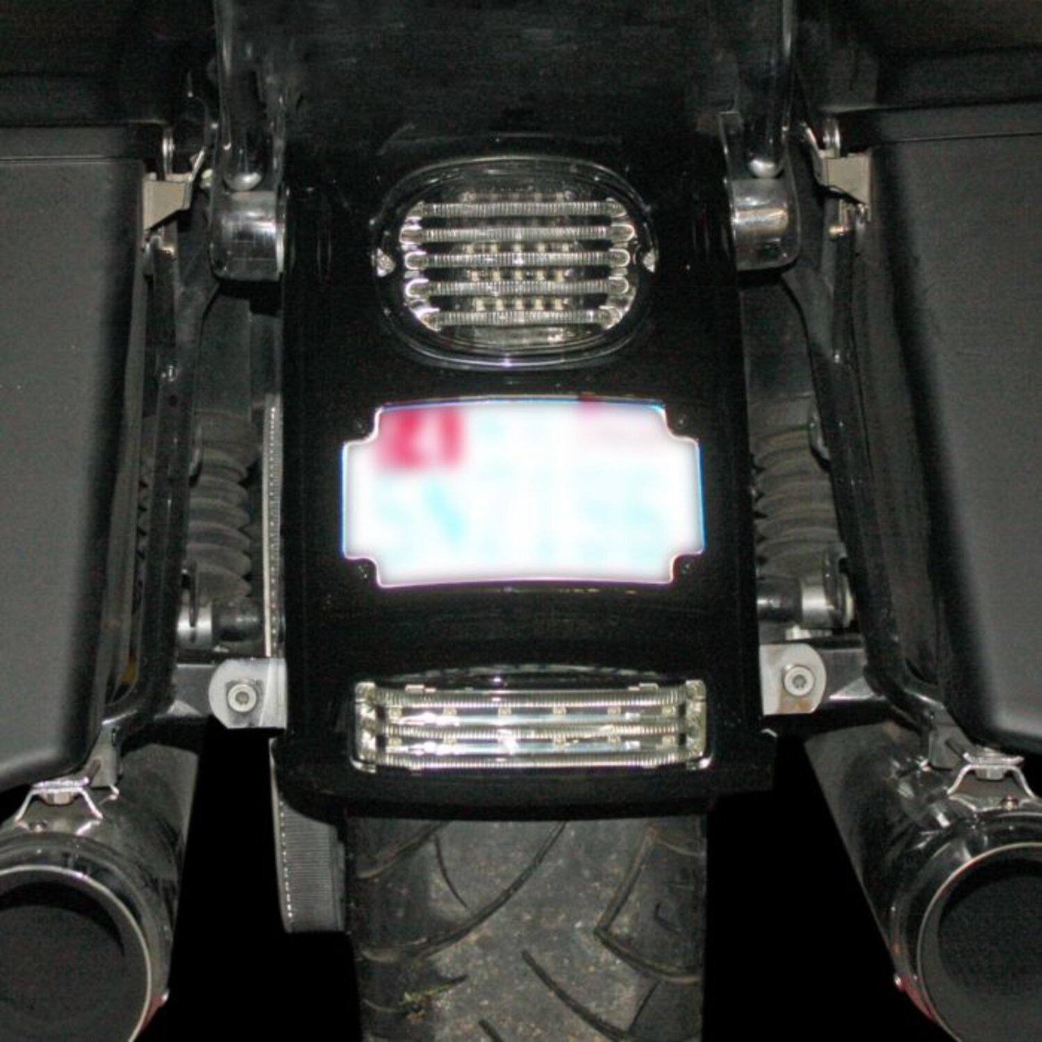 Custom Dynamics, Probeam® rear LED fender tip. Smoke lens, Black, Gloss