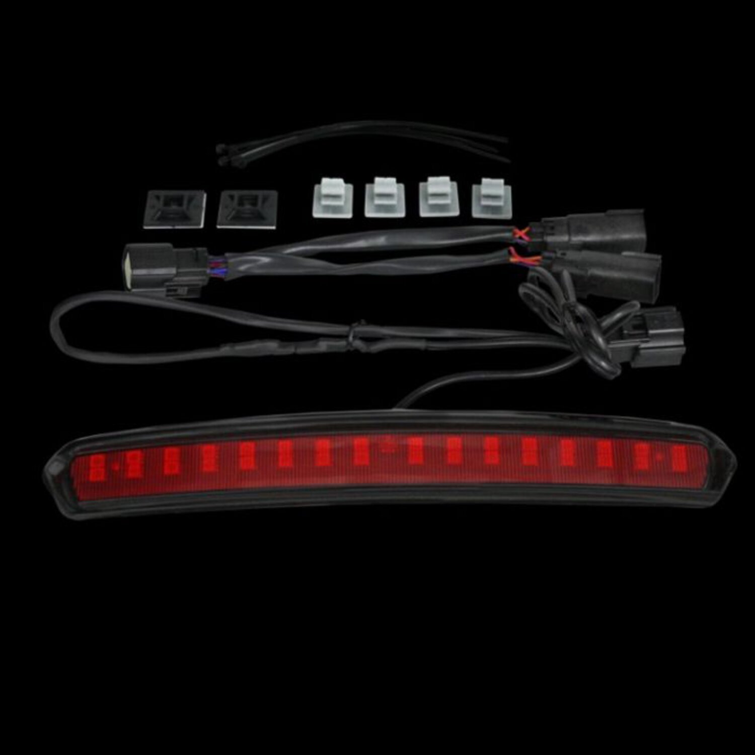 Custom Dynamics, Tour-Pak® lid light. Black, red lens