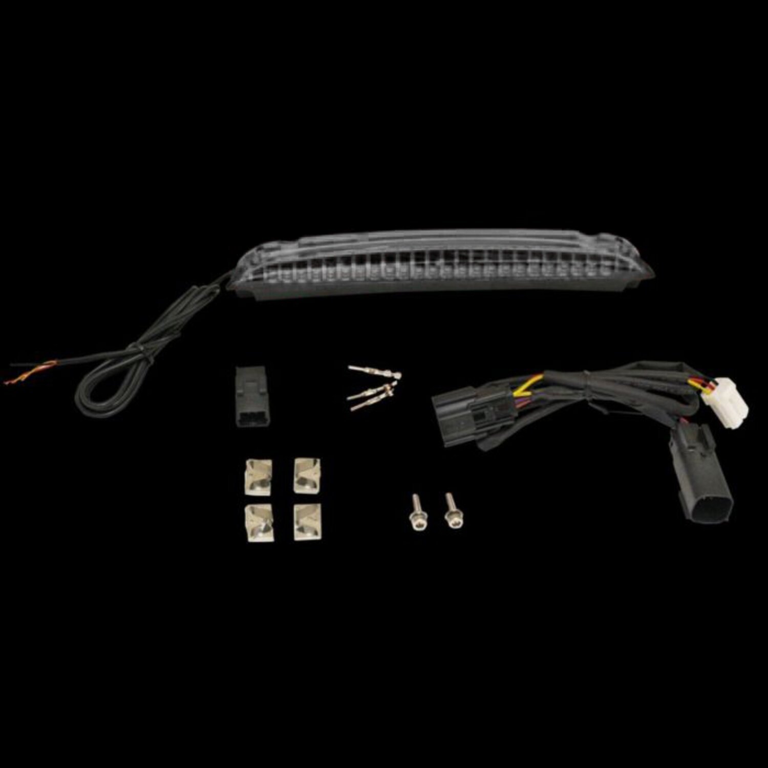 Custom Dynamics, Tour-Pak luggage rack LED light bar, smoke, Gloss