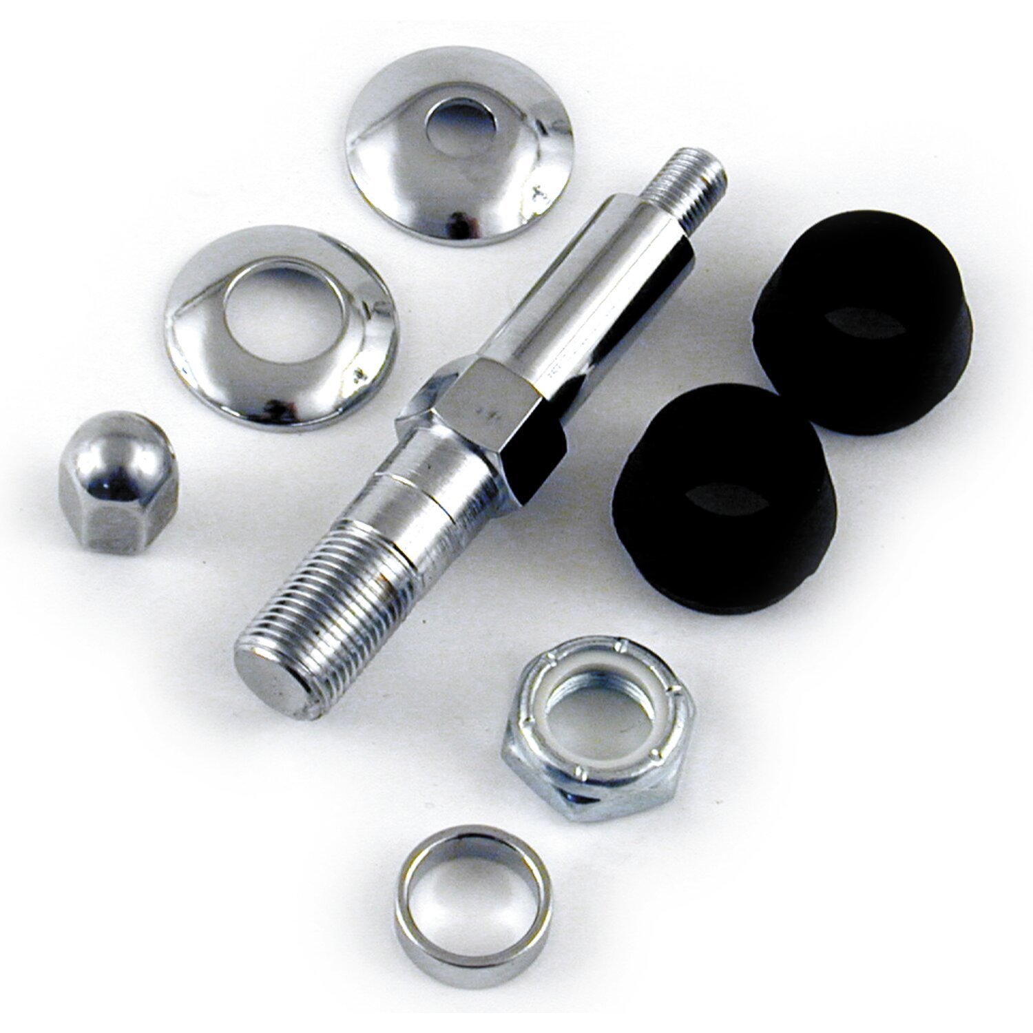 Upper shock stud kit, Chrome