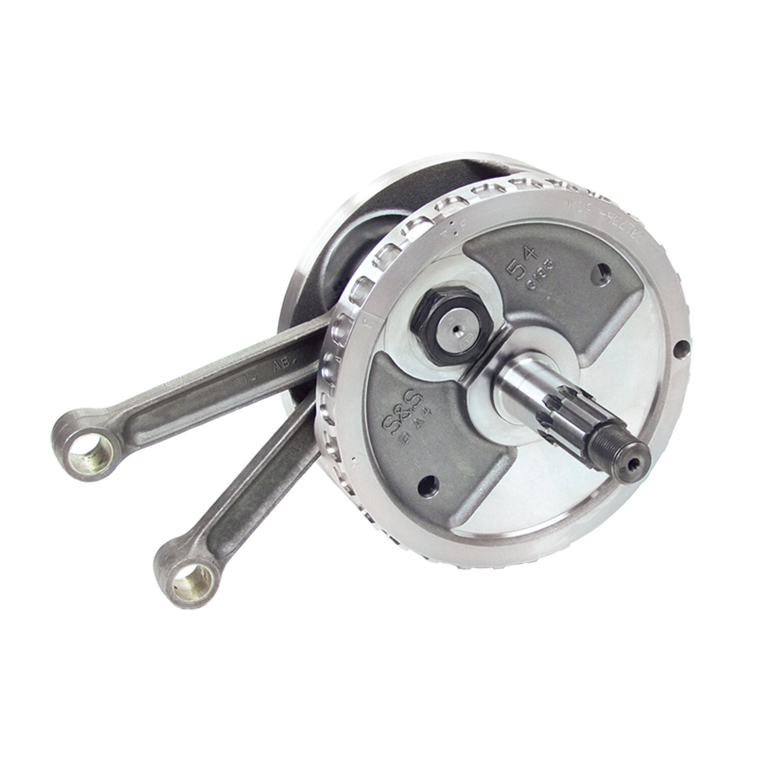 S&S, M8 4-5/8" stroker flywheel assembly