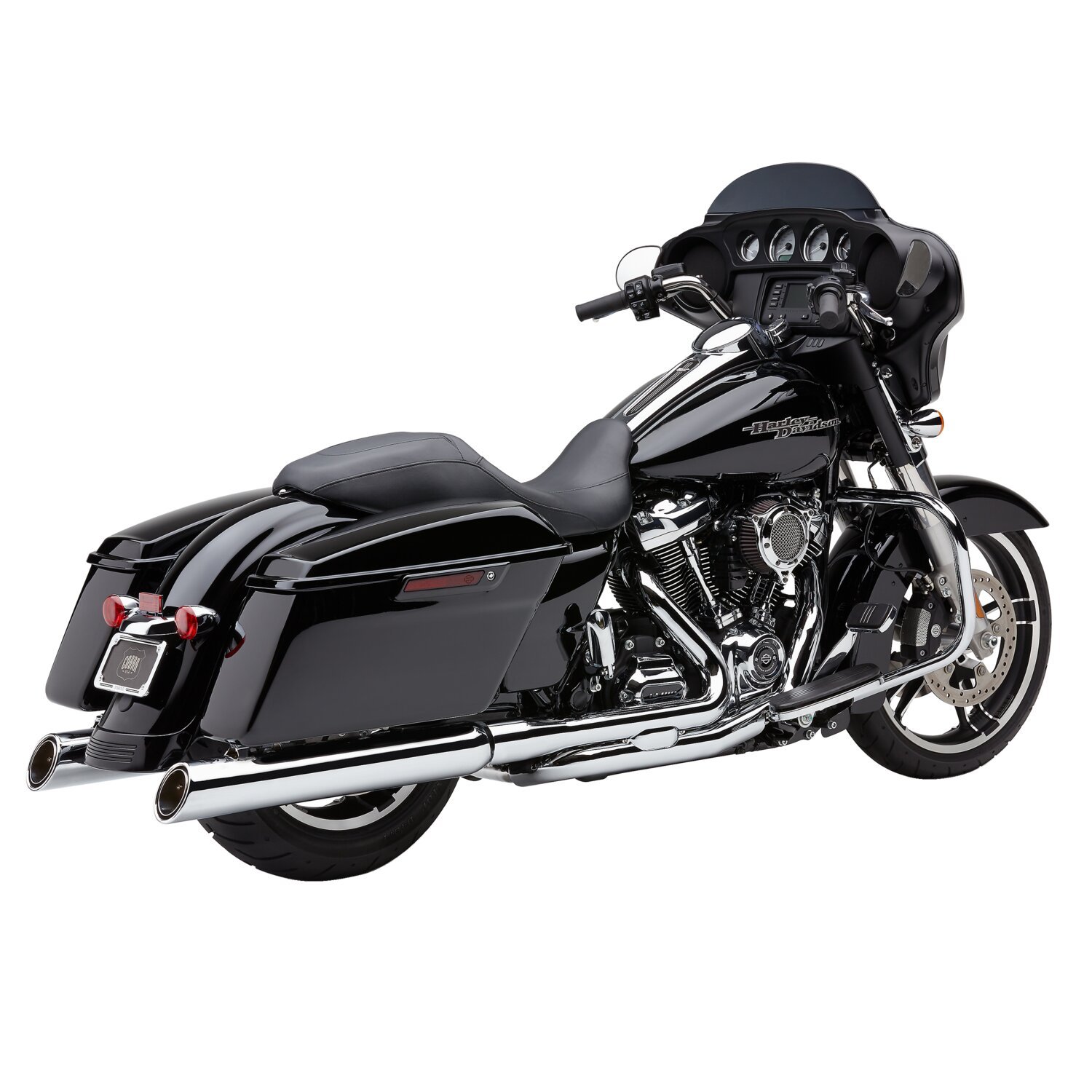 Cobra, 909 Upper Cut 4" slip-on mufflers. Chrome