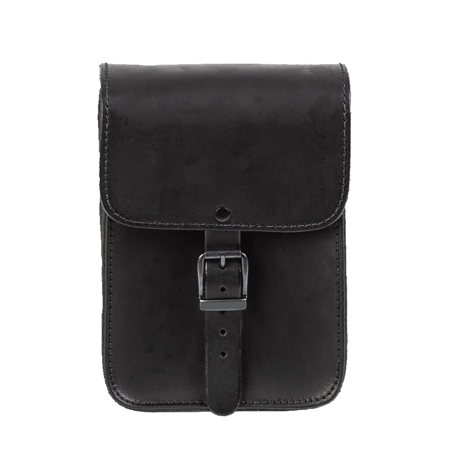 MCS, full leather sissy bar bag