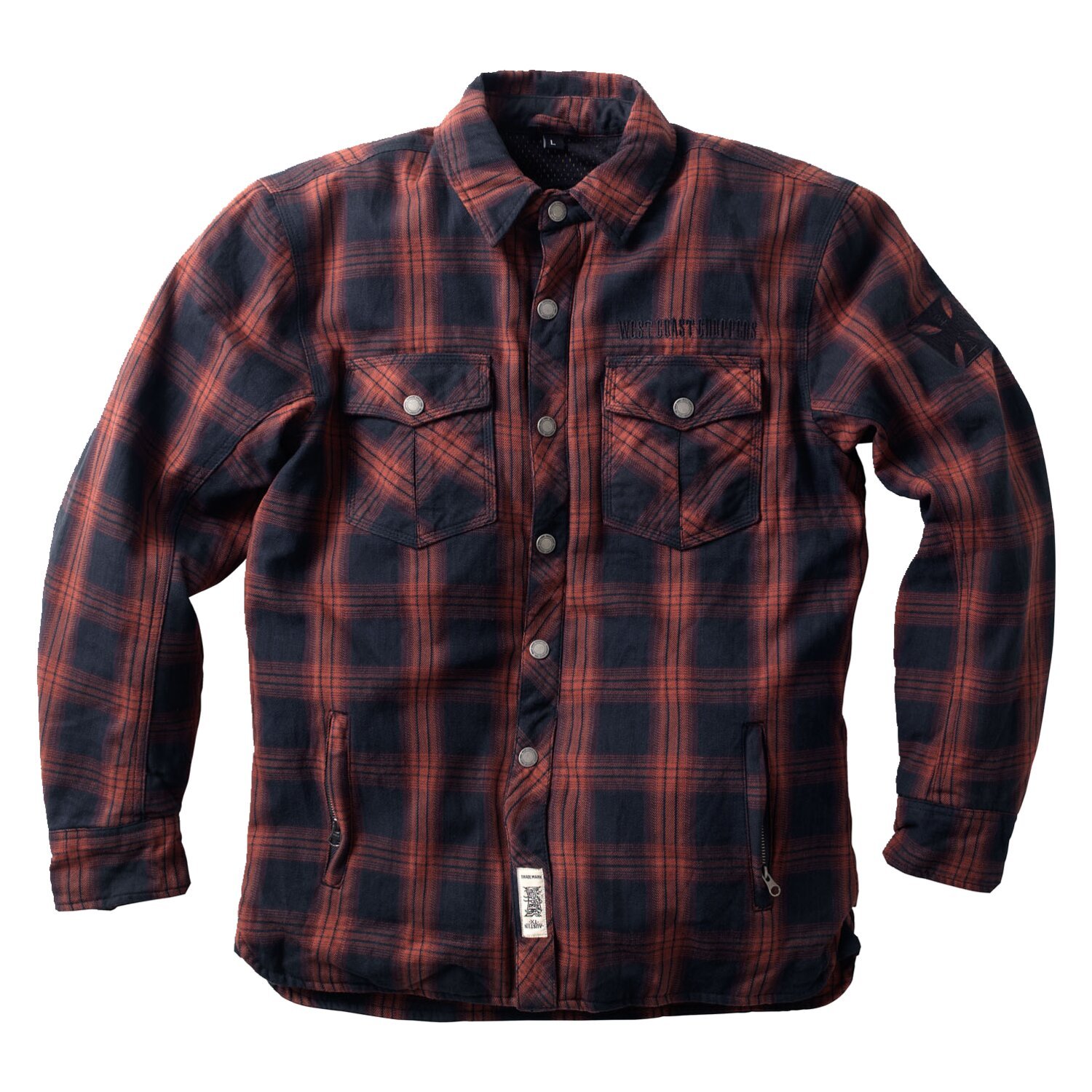 WCC Austin Kevlar riding shirt red/black, 2XL