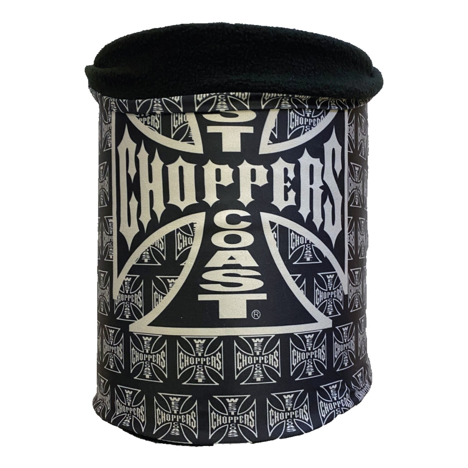 WCC OG logo winter fleece tube, Black, One size fits most