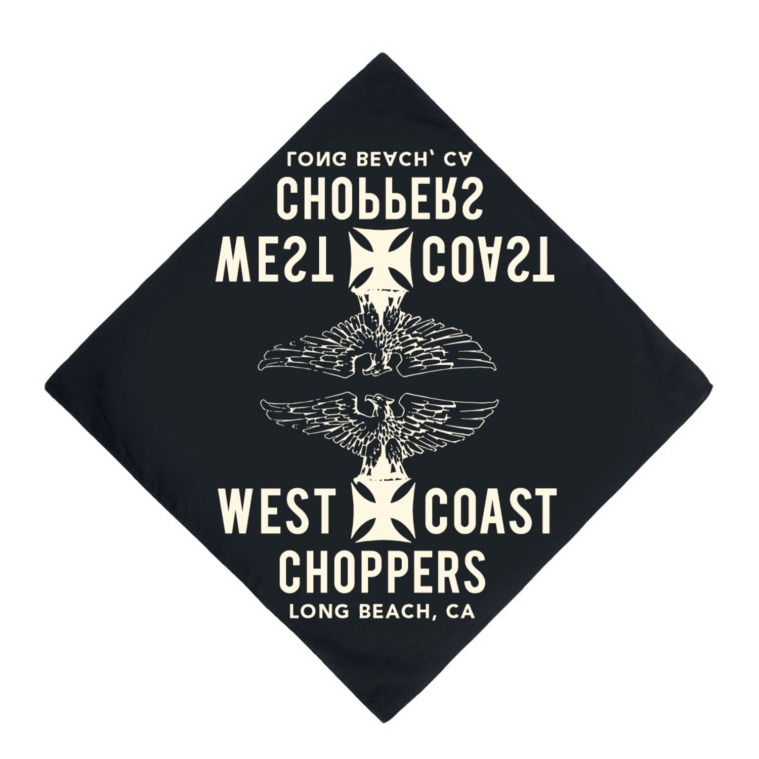 WCC, eagle Black, bandana Black, Black, One size fits most
