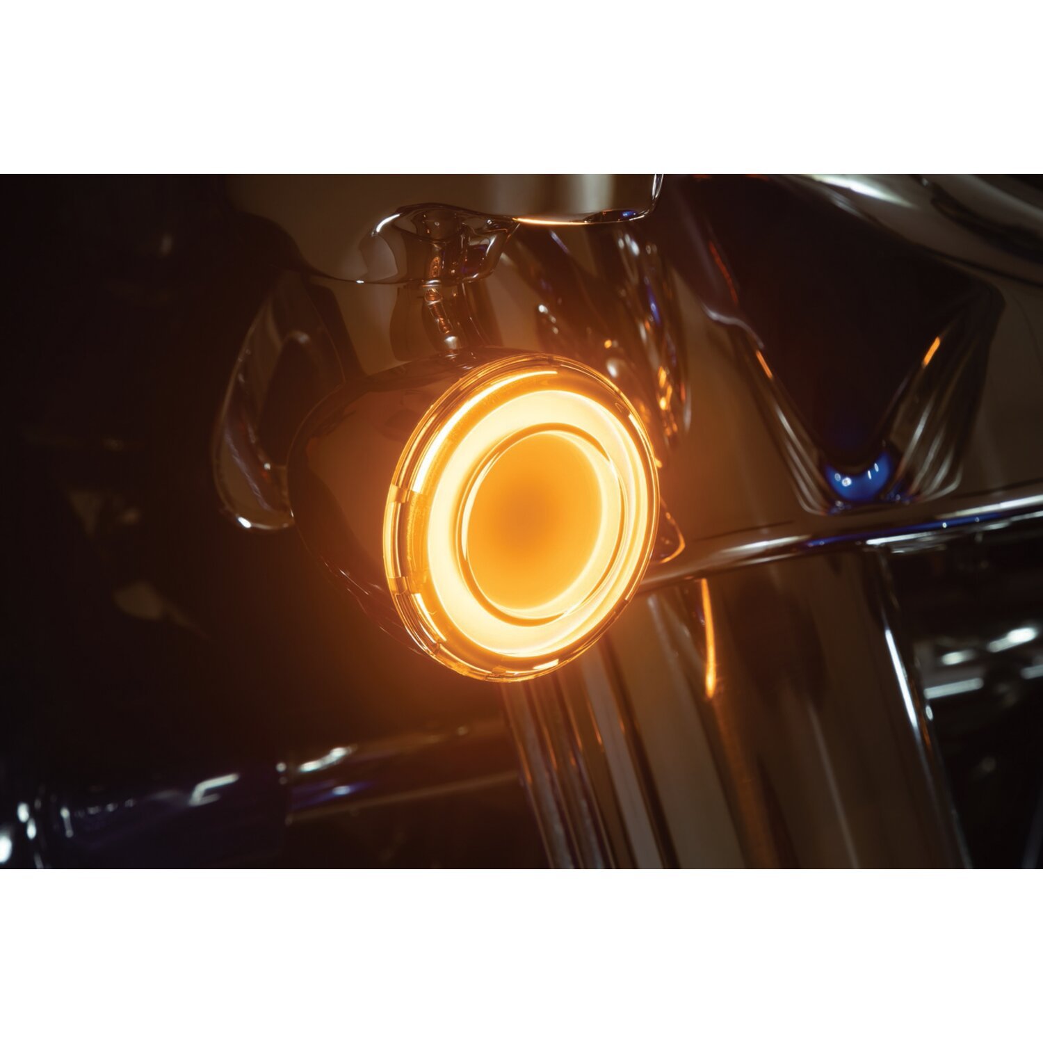 Kuryakyn, Tracer LED front turn signal insert set smoke lens, Gray
