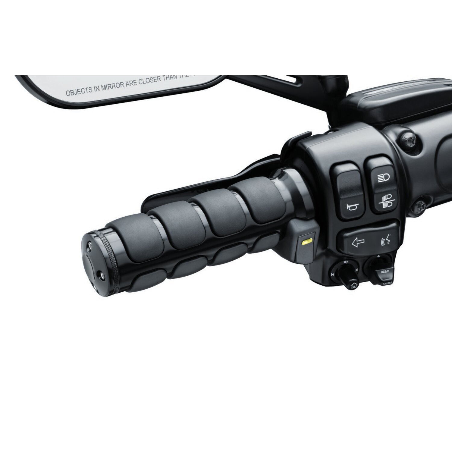 Kuryakyn, Heated ISO grips, Black, Gloss