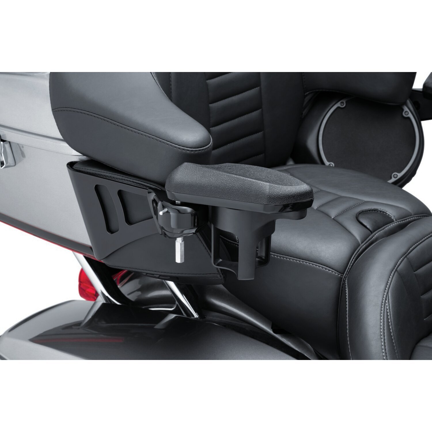 Kuryakyn, Passenger armrest set, Black, gloss
