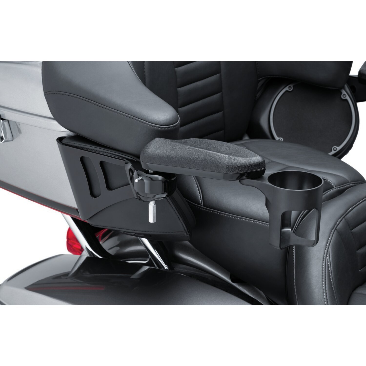 Kuryakyn, Passenger armrest set, Black, gloss