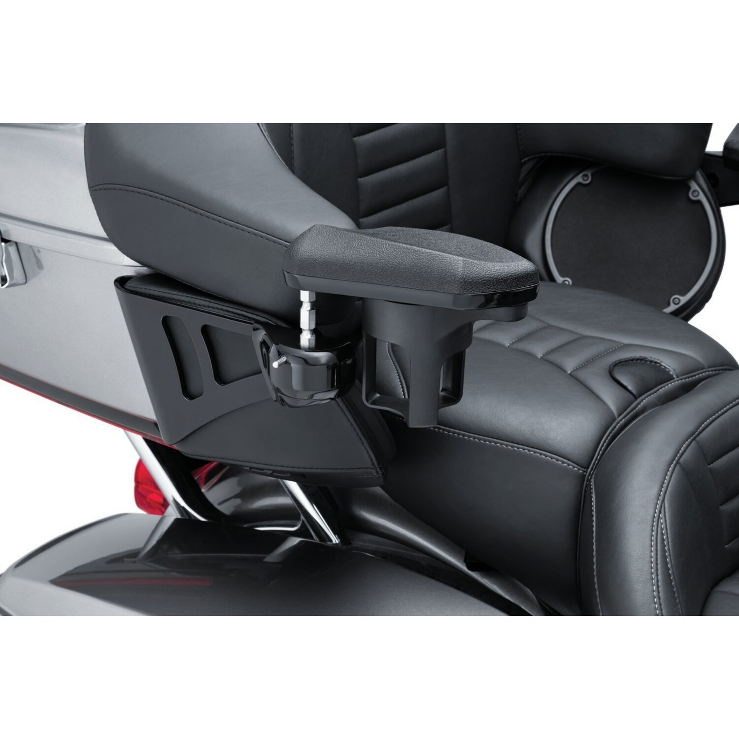 Kuryakyn, Passenger armrest set, Black, gloss