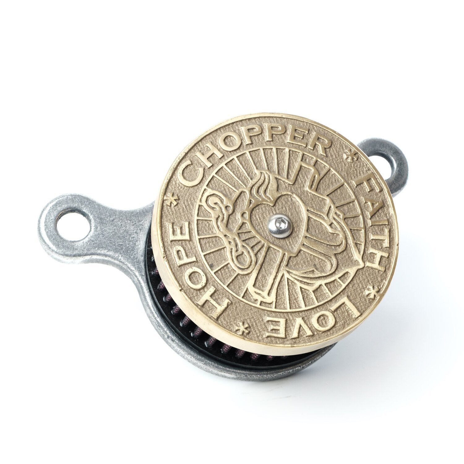 Wannabe Choppers, WannaSucker 'CFLH' air cleaner. Brass, Bronze