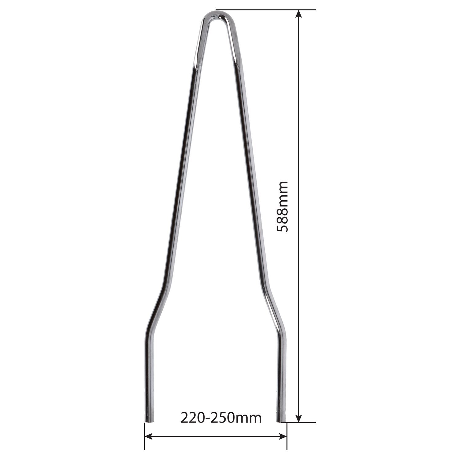 Westland Customs, New Old School sissy bar. Wide
