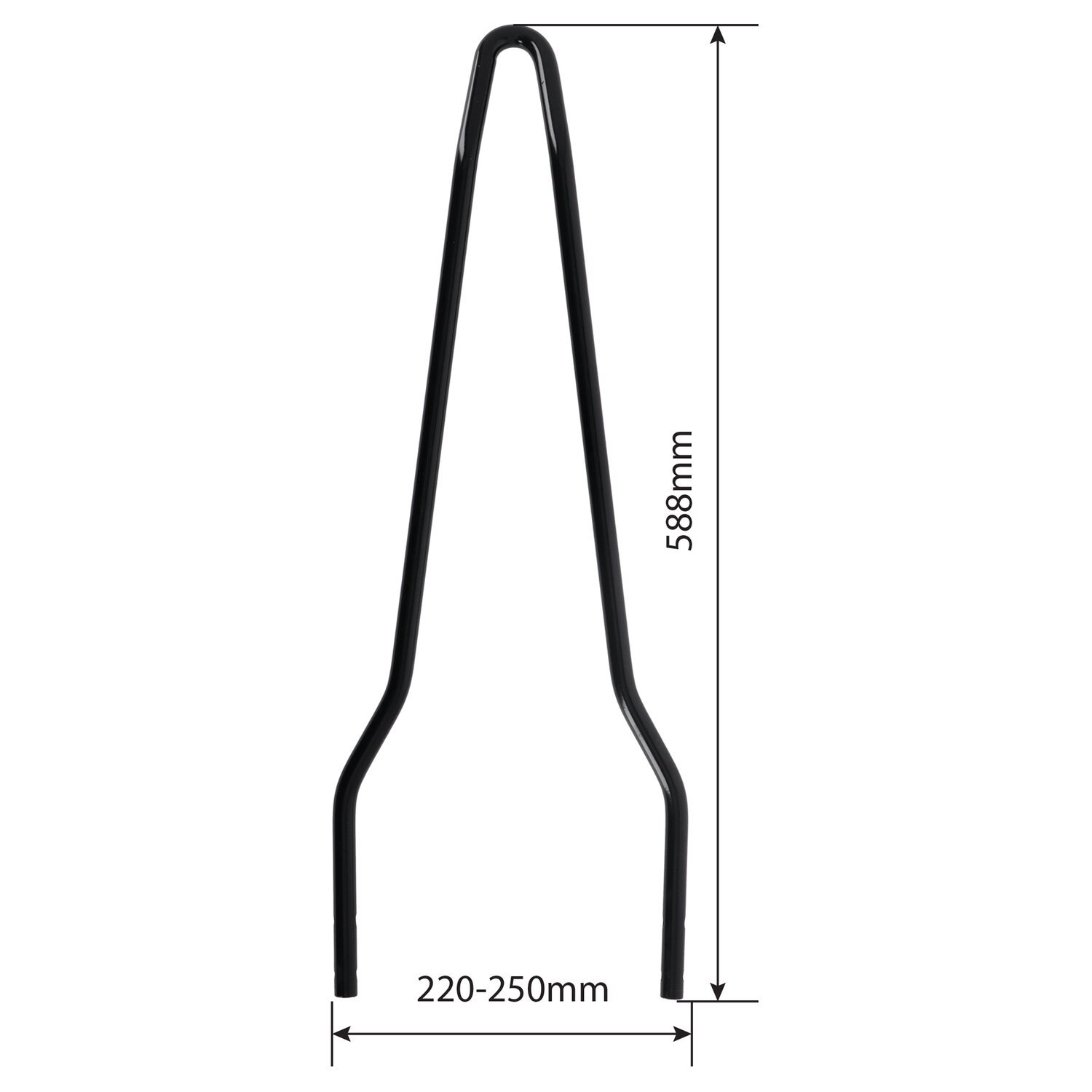 Westland Customs, New Old School sissy bar. Wide