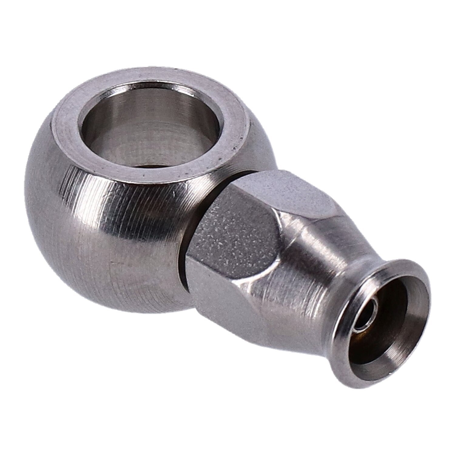 Goodridge, 3/8" (10mm) banjo fitting short neck. Stainless
