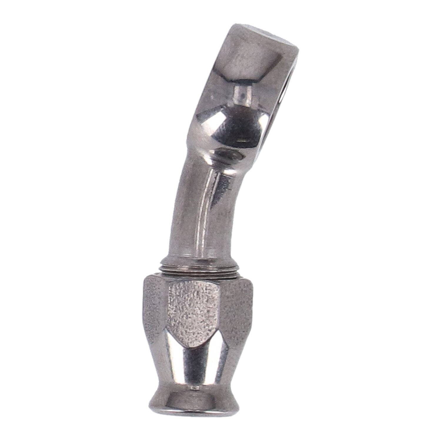 Goodridge, 3/8" (10mm) banjo fitting 20 degree bend. SS
