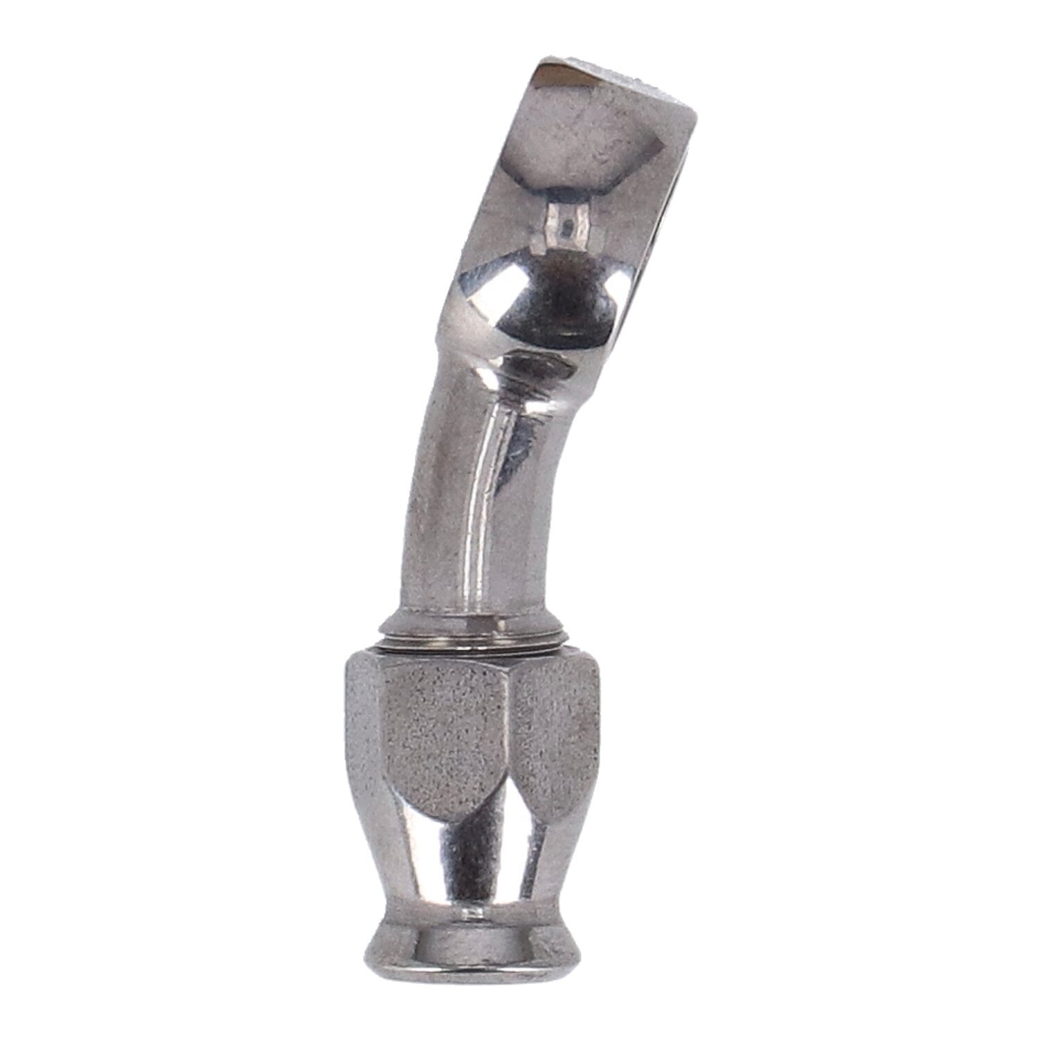 Goodridge, 7/16" (11mm) banjo fitting 20 degree bend. SS