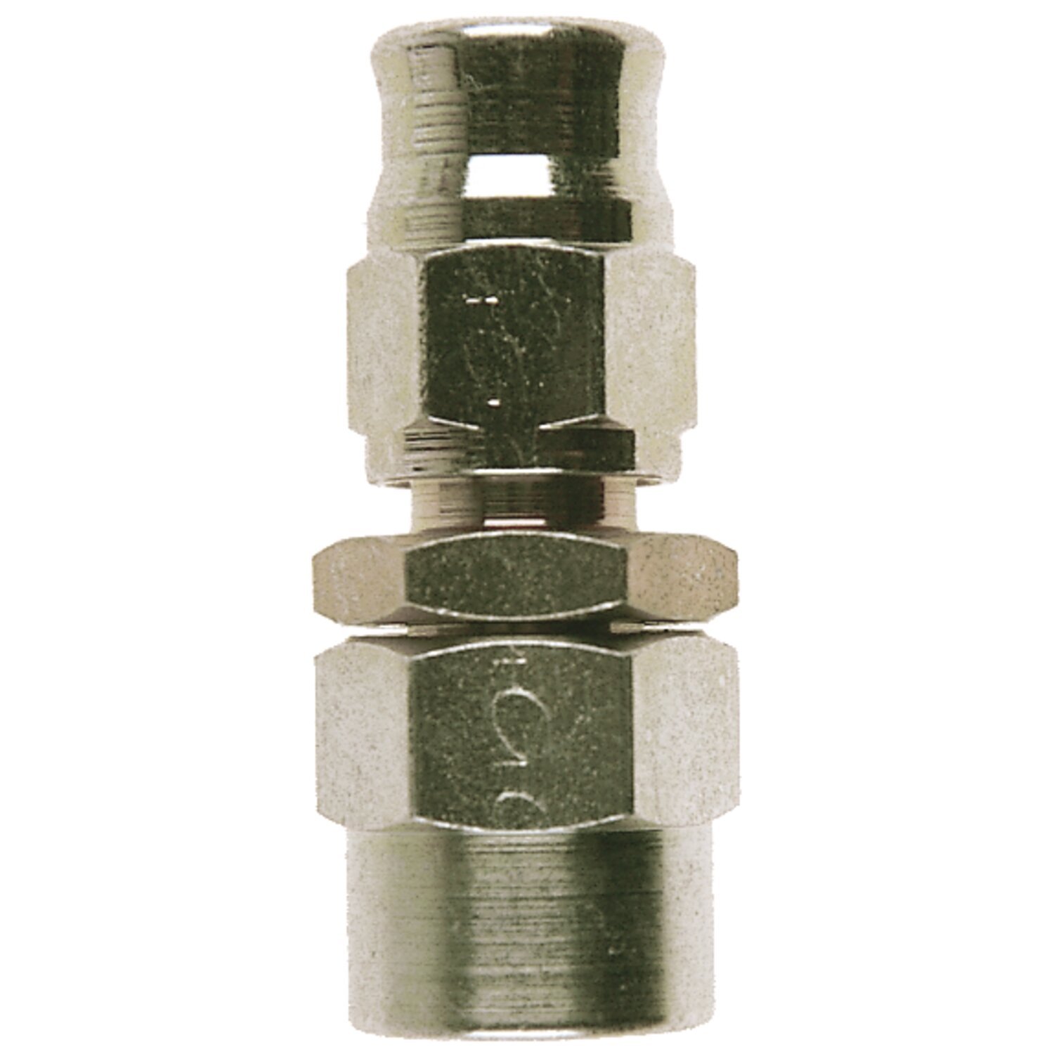 Goodridge, straight hose end. Stainless
