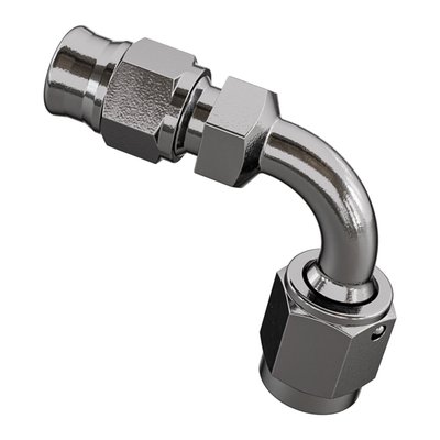 Used in combination with Goodridge Build-A-Line brake lines. These high polished stainless steel fittings are installed on one or both ends of brake lines.
Hose end fittings come with female 3/8"-24 AN-3 thread.