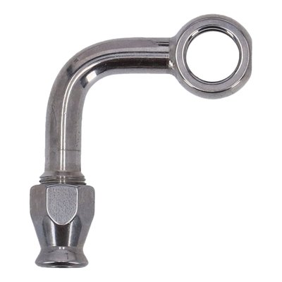 High polished stainless steel.
Used in combination with Goodridge Build-A-Line brake lines. These fittings are installed on one or both ends of the brake line.