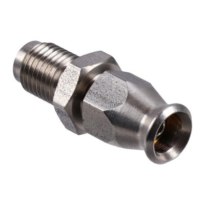 Stainless steel, 3/8"-24 inverted flare to built-a-line hose