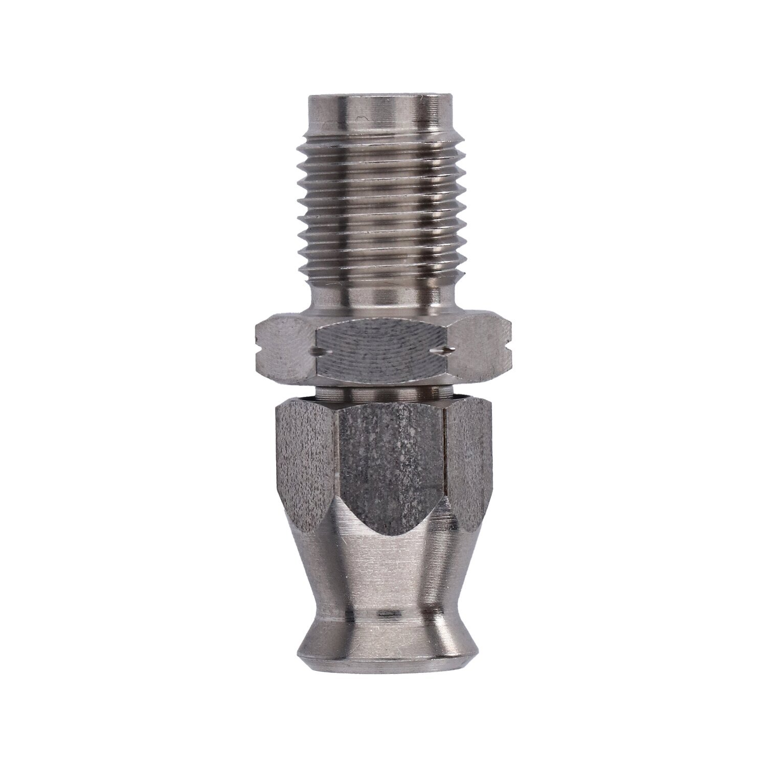 Goodridge, direct connect m10-1.00. High polished SS