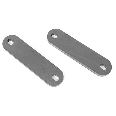 Universal laser cut mount steel mount brackets/strips. Not coated. Dimensions: 25mm wide x 100mm long with elongated mount holes.
3mm thick.