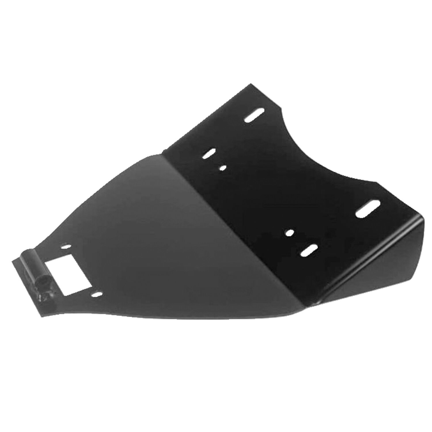Westland Customs, solo seat mount frame plate, Black, Satin
