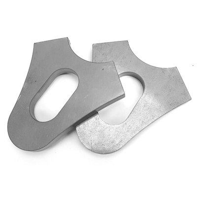 For 3/4" (19mm) wheel axles. Solid laser cut 8mm thick raw steel axle plates for manufacturing hardtail or rigid frames.