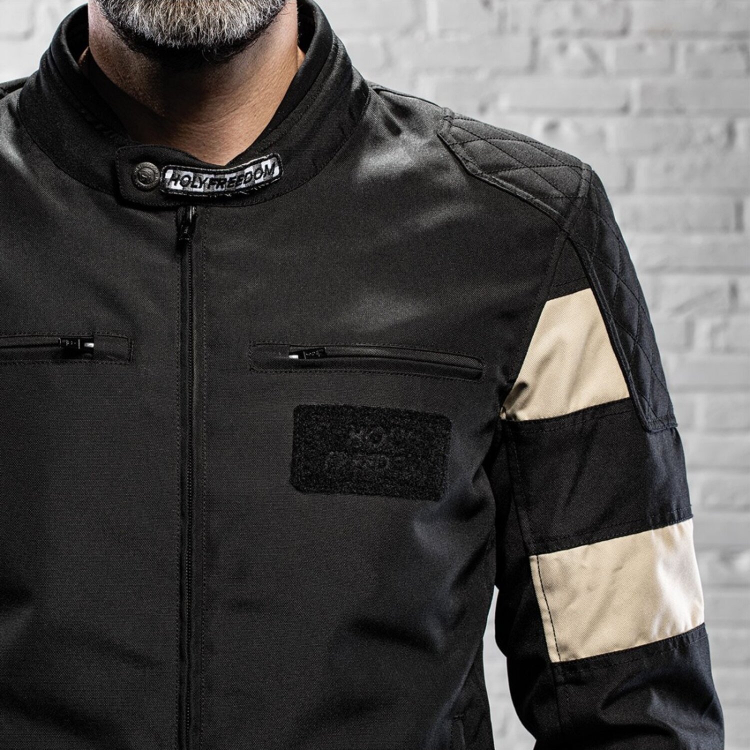 XL — Holy Freedom Prison jacket black/off white, XL